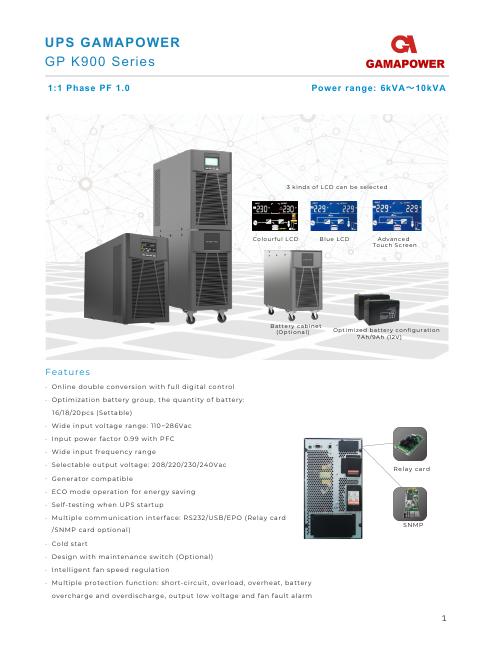 Sampul katalog GP K900 Series — 6–10 kVA