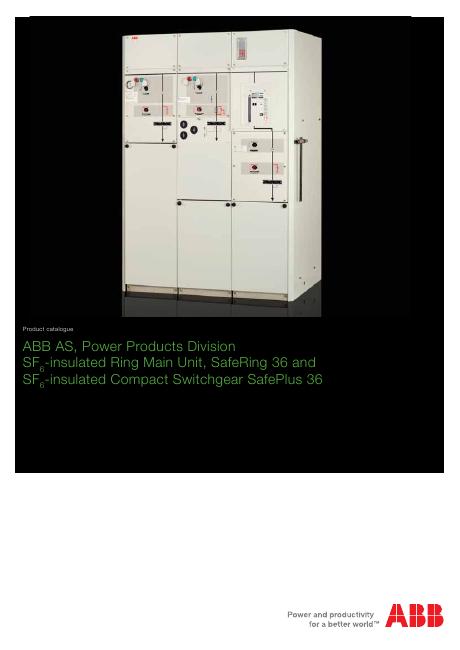 Sampul katalog SafeRing / SafePlus 36 kV