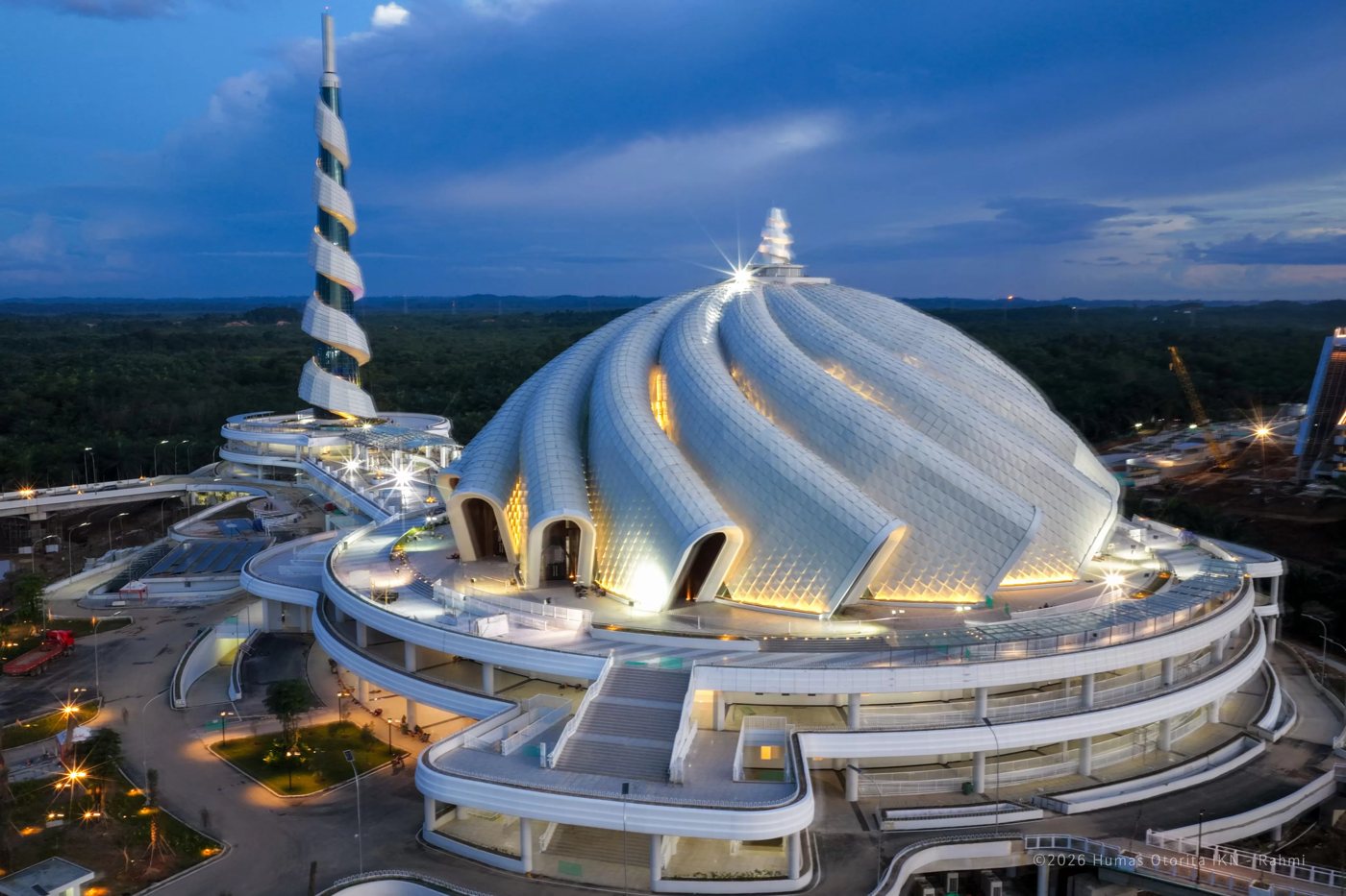 Tampak luar MASJID NEGARA IKN