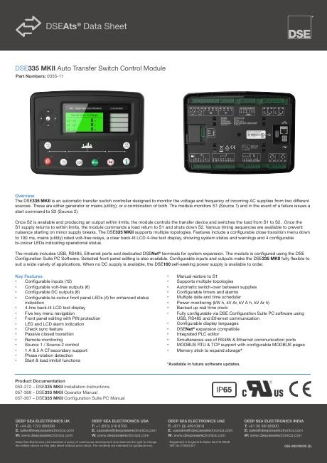 Sampul katalog DSE335 MKII